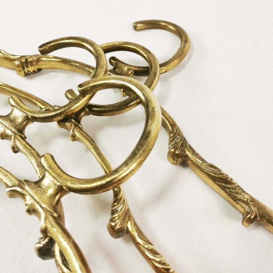 Set di Appendiabiti Art Déco in Ottone, anni '60 – Brass (photo 8 of 8)