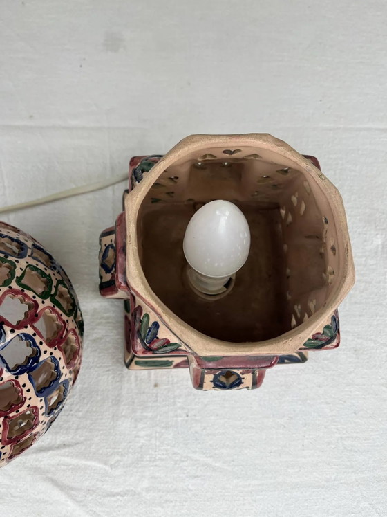 Ethnic handmade lamp – Table lamps, Porcelain, Vintage (photo 8 of 11)