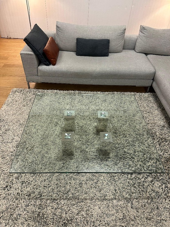Table basse Van Beek Abel comme neuve + GARANTIE, Tables basses, Verre, rvs, Transparent, Modern (photo 4 sur 7)