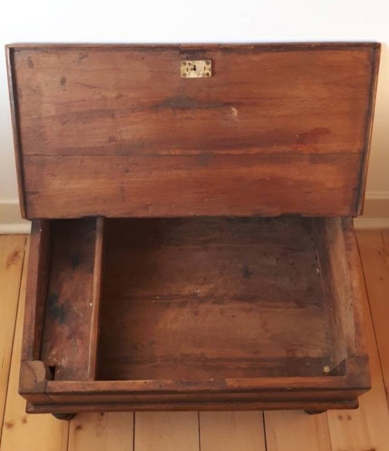 Antiek schuin schrijfbureau van Louis Philippe – Wood, Brass (photo 3 of 10)