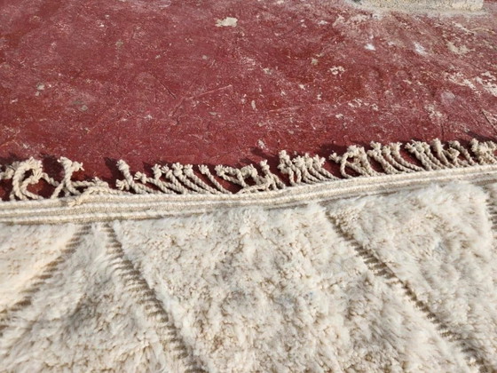 Beni Ouarain Berber rug in cream 300x200 cm, natural wool, handmade, Rugs & carpets, Cotton, Scandinavian (photo 12 of 21)