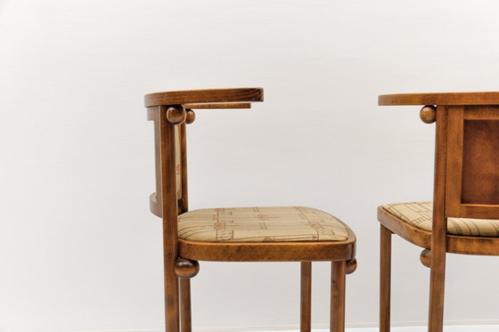Image 1 of Ensemble de 4 chaises chauve-souris de Josef Hoffmann pour Wittmann
