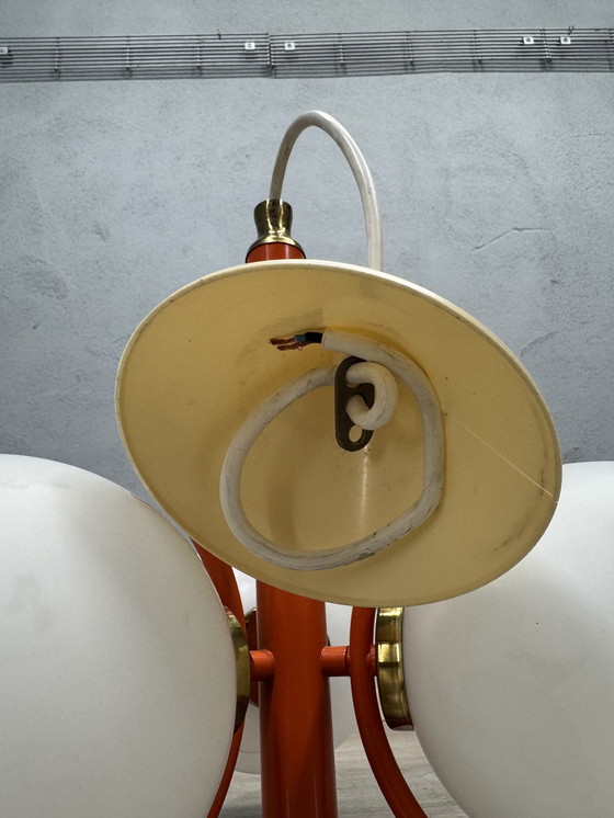 Image 1 of Lampadario arancione Space Age di Richard Essig