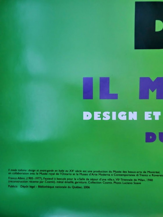 Image 1 of POSTER MODO ITALIANO DESIGN ITALIANO RARO