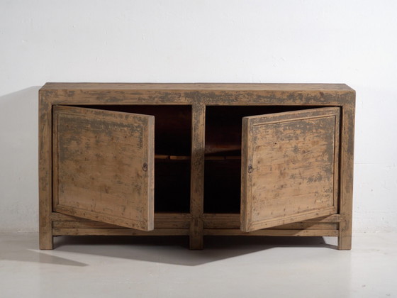 Antique sideboard with gray patina (c.1900) #78 (photo 37 of 40)