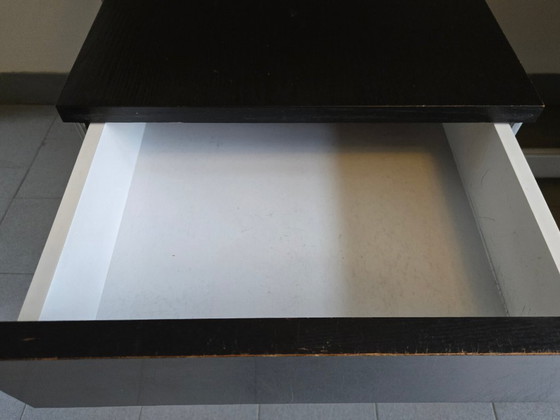 Image 1 of Vintage 1970s desk by Etienne Fermigier for JFR, stainless steel & aluminum, 70s space age