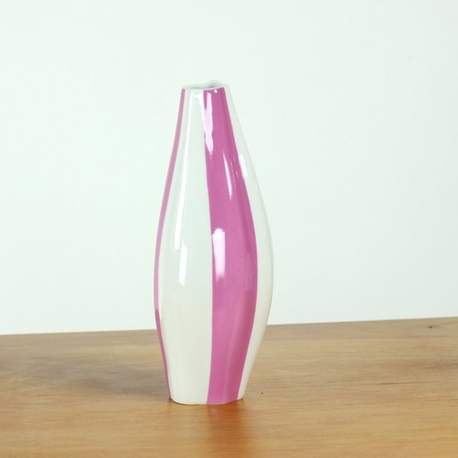 Pink & White Porcelaine Vase By Royal Dux, Czechoslovakia 1960s