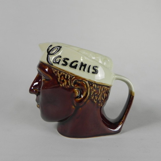 Caraffa Casanis, ceramica, testa di Moro, anni '60 – Bicchieri e caraffe (photo 2 of 13)