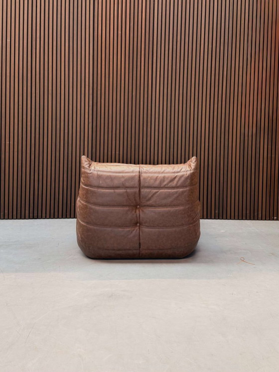 Ligne Roset Togo Fireside Fauteuil une place | Cuir moka – Leather (photo 6 of 7)