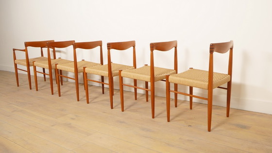 Image 1 of 6 x dining chair | Bramin | H.W. Klein | Teak | Restored