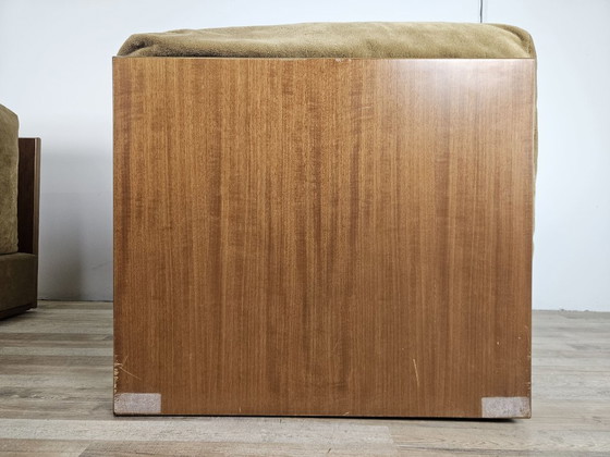 Image 1 of Three fabric lounge chairs 70s