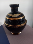 • Authentisches Booms Glas - De Rupel - Art Deco Karaffe/Topf mit Kristallier-Etikett.