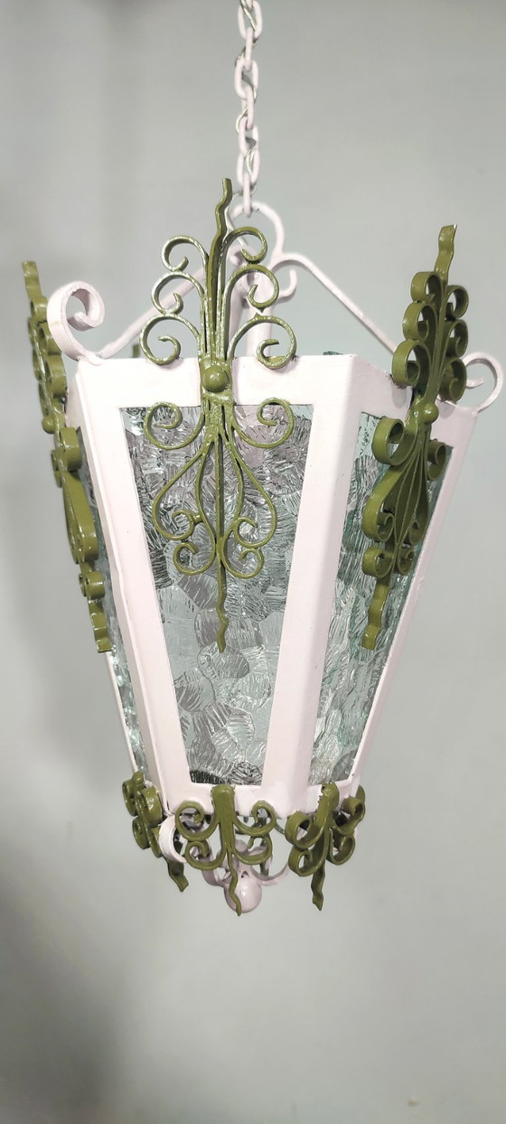 Image 1 of Lampada da soffitto o lanterna, Spagna, anni '80