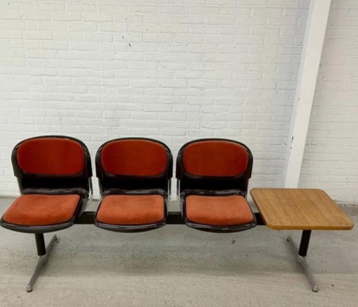 waiting bench Drabert 1970 3 seater