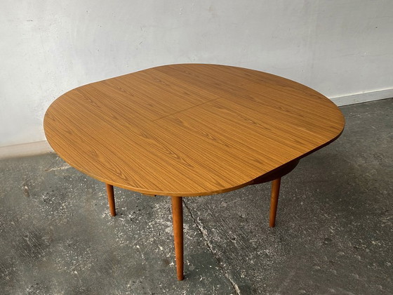Image 1 of Mid-Century Modern eettafel en stoelenset uit de jaren 60 van Schreiber Furniture
