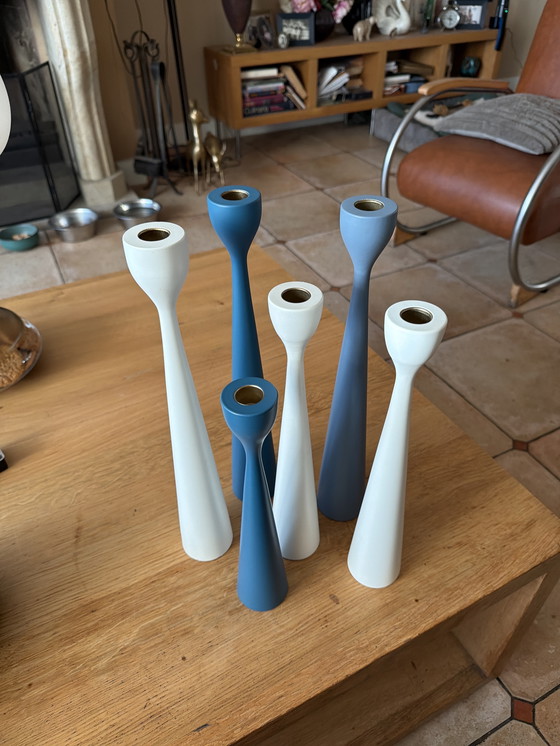 Image 1 of Set de zes Freemover Rolf kandelaren