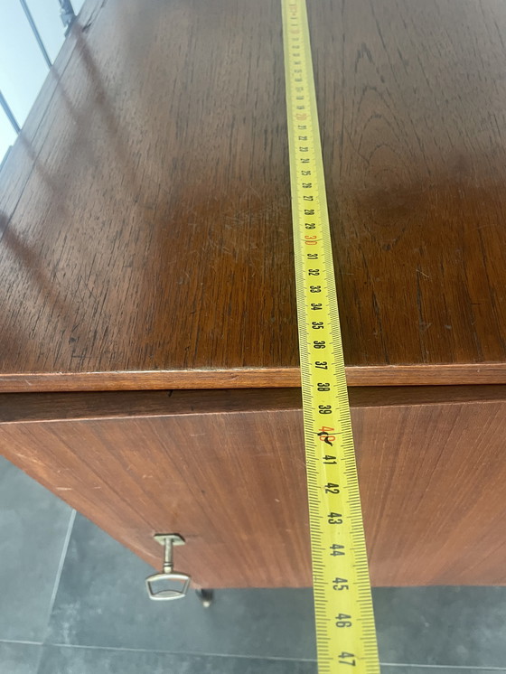 Image 1 of Vintage modular string wall system with cabinet