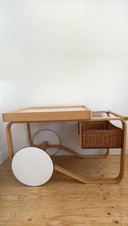 Carrello da tè vintage 900 progettato da Alvar Aalto nel 1936