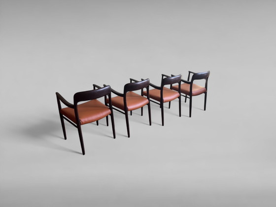 Image 1 of Poltrone danesi modello 56 di Niels O. Møller, set di 4 pezzi