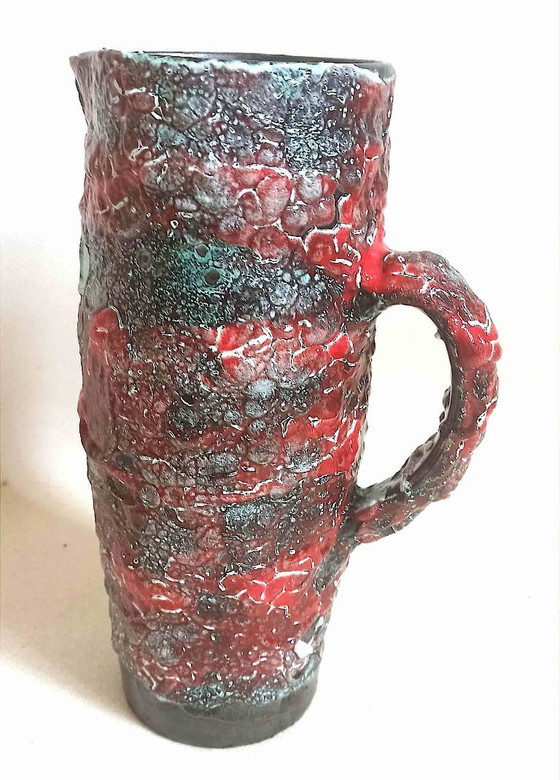 Image 1 of Vallauris Fettlava-Krug, Höhe 28,6 cm