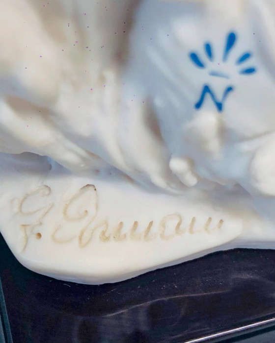 Image 1 of Rare Vintage Giuseppe Armani Capodimonte Figurine - "Good Chicks" - Girl with Chickens - Signed