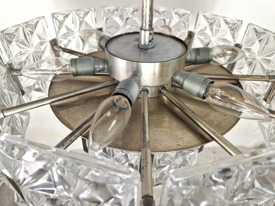 Image 1 of Vintage Hillebrand Kroonluchter Kristal, 1960s