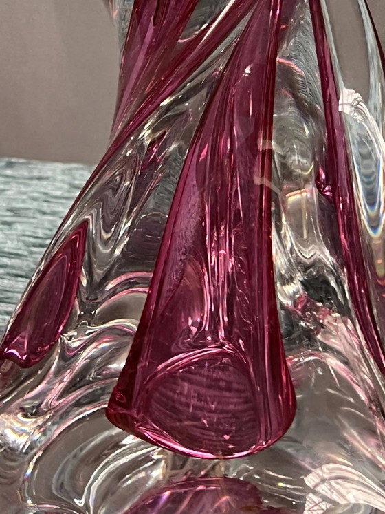 Lampada in cristallo massiccio Val Saint Lambert. – Lampade da tavolo, Crystal, Glass, Vintage (photo 5 of 9)