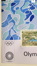 David Hockney - 1972 - Olympische Spelen - Duiker - met officiële zegels