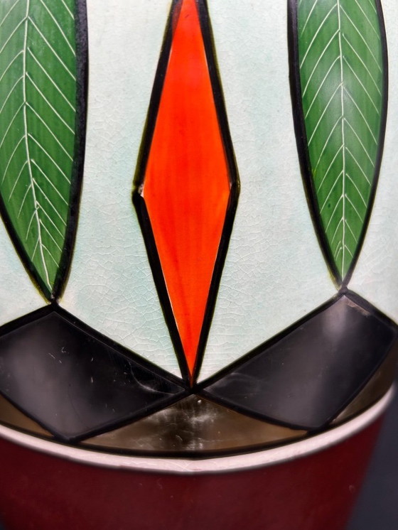 Image 1 of Vase Gustave de Bruyn Fives - Lille