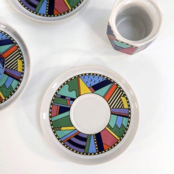Image 1 of 6 Espresso Cups and Saucers Metropol by Barbara Brenner for Rosenthal, 1990s