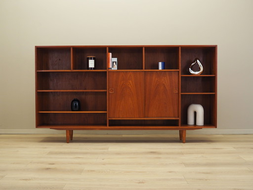 Teak bookcase, Danish design, 1970s, production: Denmark