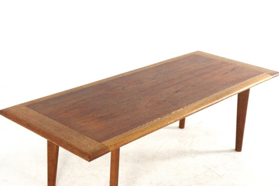 Tavolino da caffè vintage in teak e rovere, restaurato, stile metà secolo. – Tavolini da caffè, Wood (photo 12 of 17)