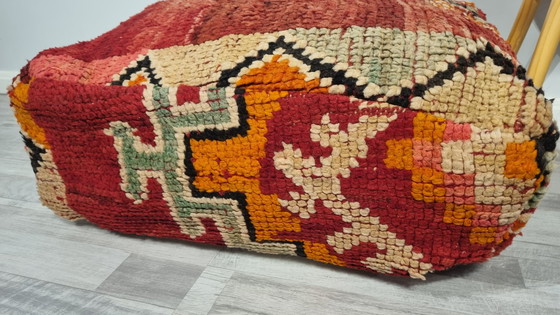 Image 1 of Vintage Pouf,Moroccan Pouf,Berber Seat Cushion