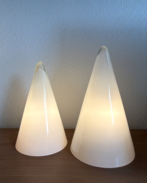 Lámpara de mesa tipi vintage de los años 80