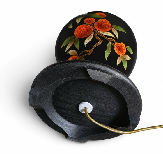 Louis Drimmer Keramik-Vasenlampe mit Holzsockel, 1980er Jahre – Tischlampen, Wood, Ceramic (photo 3 of 7)