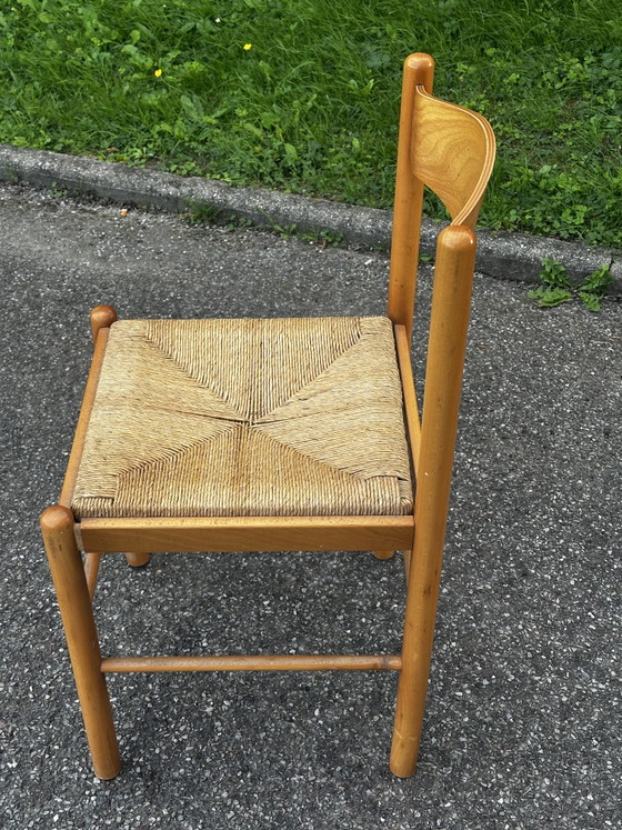 Coppia di sedie in legno e paglia – anni '50-'60 – Sedie da pranzo, Wood (photo 12 of 15)