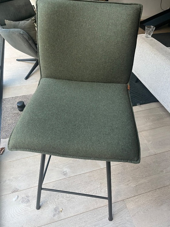 Set di 2 Sgabelli da bar Enzo Luca Scola – Verde Oliva – Textile (photo 2 of 6)