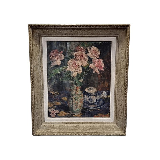 Image 1 of Still life painting by Emmanuel Barcet 1870-1942