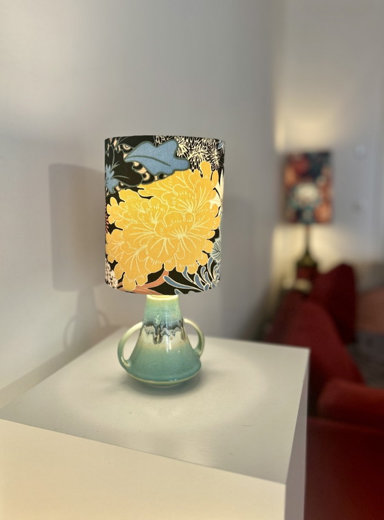 Image 1 of Japanese vase lamp with ethereal shade - Japandi style