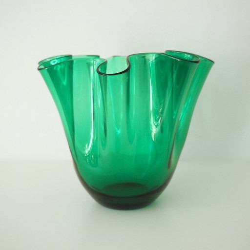 Murano Mcm Handkerchief Fazzoletto Vase 