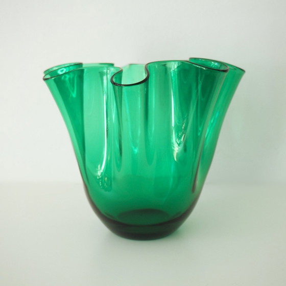 Image 1 of Murano Mcm Handkerchief Fazzoletto Vase 