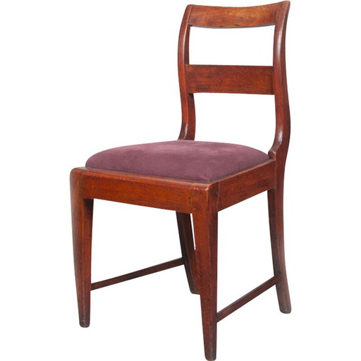 Sedia vintage con struttura in faggio tinto, Danimarca anni '30