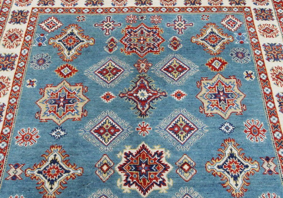Image 1 of Origineel handgeknoopt Ziegler Kazak tapijt, 203 x 150 cm, nieuw en in uitstekende staat.