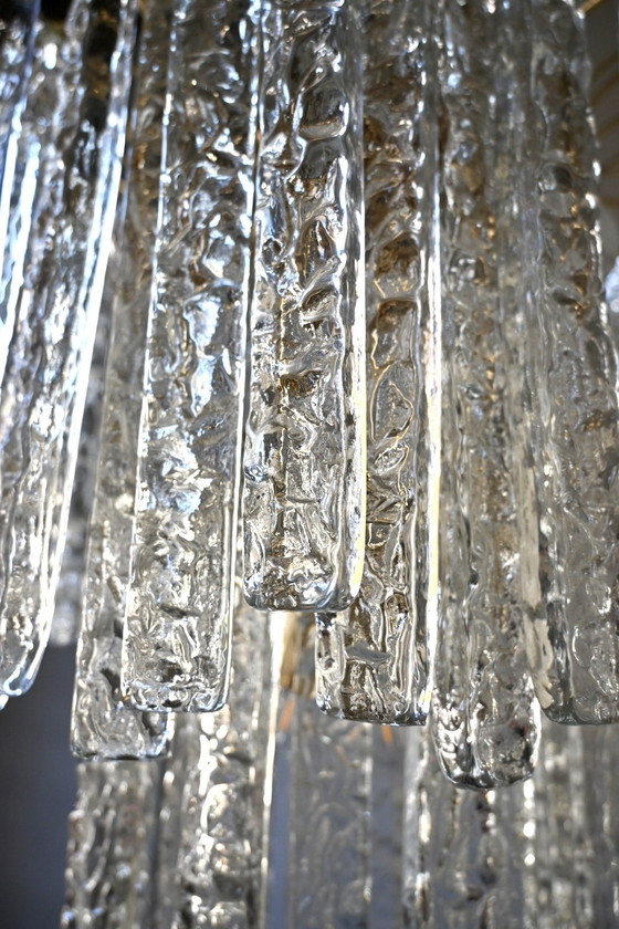 Italiaanse Kroonluchter In Murano Glas - Toni Zuccheri Venini – Hanglampen, Metal, Vintage (photo 6 of 15)