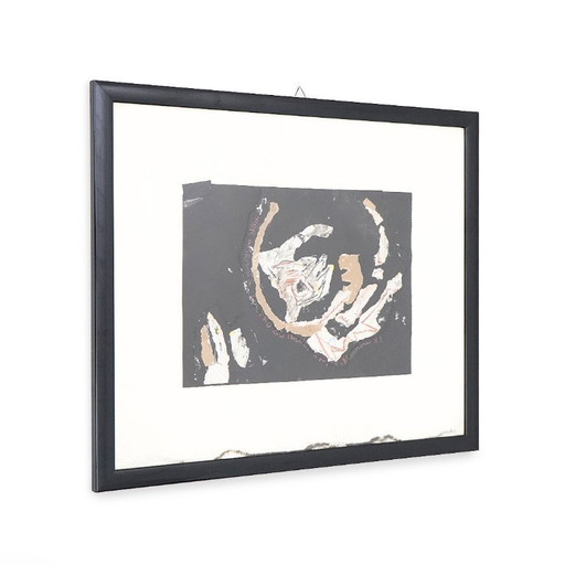 Ansgar Elde, Mixed media on cardboard, 1980s