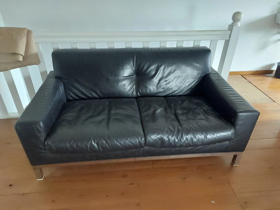 Image 1 of Sofá de 2 plazas de cuero Minotti