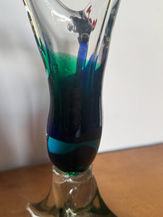 Vintage Murano Sommerso Glass Bird – Vases, Murano Glass (photo 9 of 11)