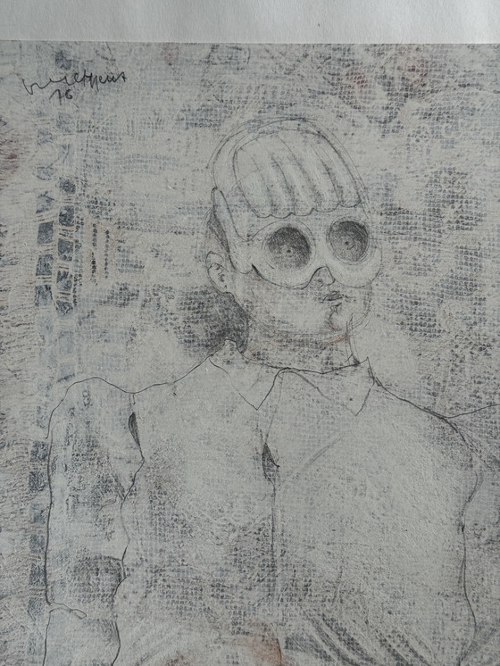 Image 1 of Robert Detheux "El secretario privado" pintado en 1976