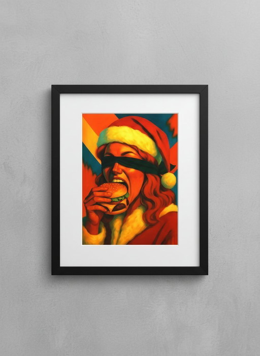 Moccha, Karmen - Ho Ho Ho, mais différent - Giclée/Hahnemühle - signé à la main