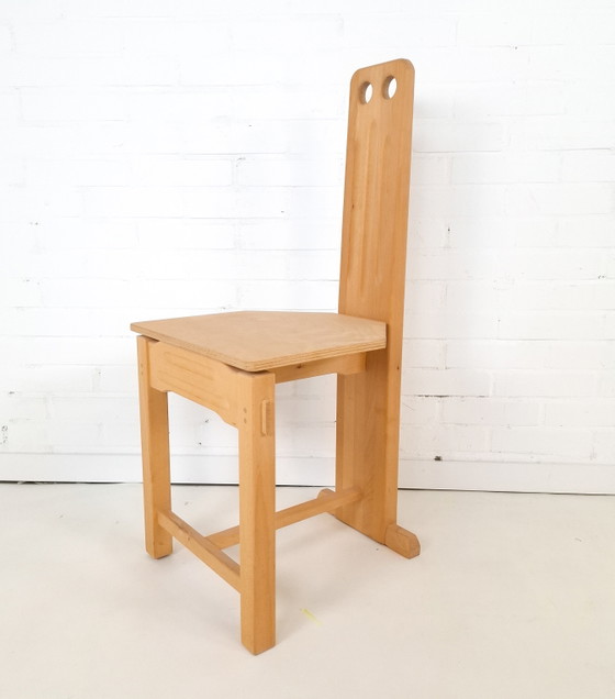 Image 1 of Vintage modernist constructivist stoeltje jaren 70
